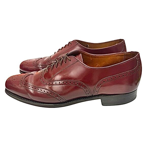 Grenson Royal Windsor Wingtip Balmoral Shoes Men’s 10 D Brown Made in England - Picture 6 of 10